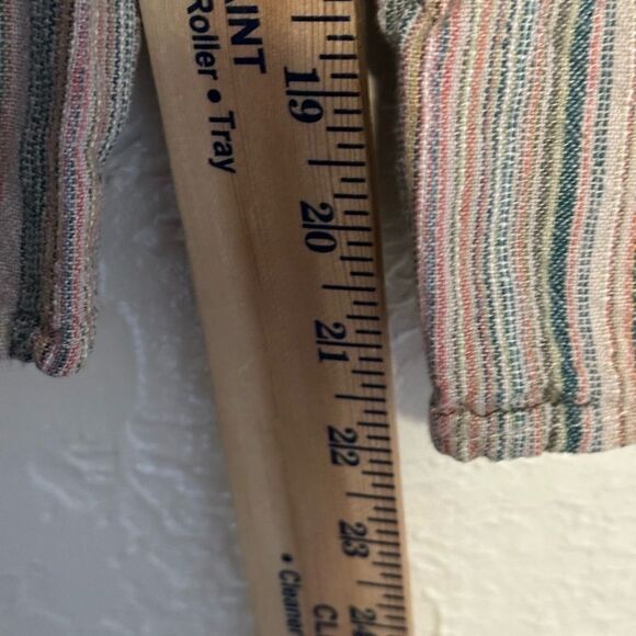 ANTHROPOLOGIE DREW  Linen Blend Striped Jumpsuit Romper MEDIUM SMALL - Picture 11 of 13